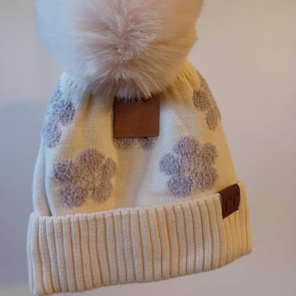 NWT C.C Lavender Flower Pom Hat - Picture 4 of 8